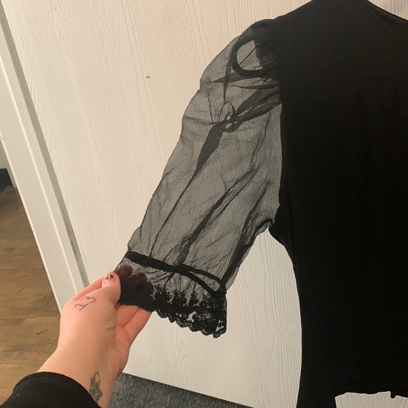 Zara Black puffer blouse. Size XL - Picture 2 of 4